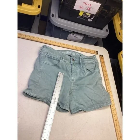 Acubi mermaidcore fairycore American Eagle Women's Jeans Shorts Size 4 - Picture 2 of 6